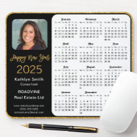 Calendrier 2025 Business Photo Elegant Gold Partie