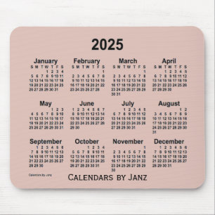 Tapis De Souris Calendrier 2025 du chardon par Janz Mouse Pad