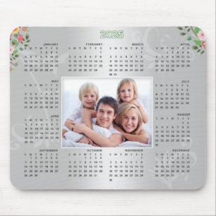 Tapis De Souris Calendrier 2025 Photo personnalisée Cadeau de Noël