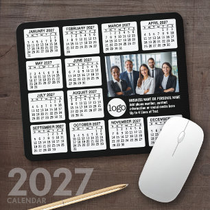 Tapis De Souris Calendrier 2027 - logo, entreprise photo