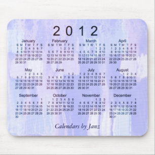 Tapis De Souris Calendrier Abstrait 2012