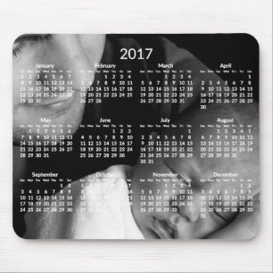 Tapis De Souris Calendrier annuel personnalisé 2017 Mousepads