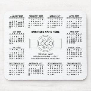 Tapis De Souris Calendrier avec logo Informations de contact Aiman