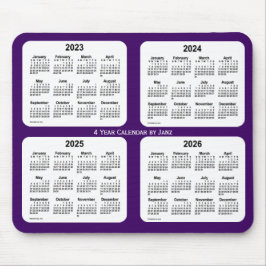 Tapis De Souris Calendrier de 4 ans violet 2023-2026 par Janz Mous