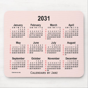 Tapis De Souris Calendrier de 52 semaines des Roses mélancoliques