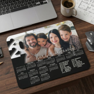 Tapis De Souris Calendrier de bureau personnalisé moderne 2027 Pho