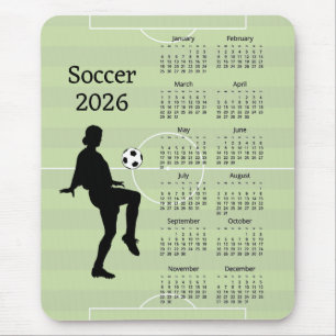 Tapis De Souris Calendrier de football 2026