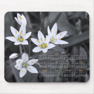 Tapis De Souris Calendrier de la photographie en grappe fleur sauv