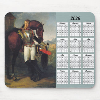 Tapis De Souris Calendrier de peinture du lieutenant Charles Legra