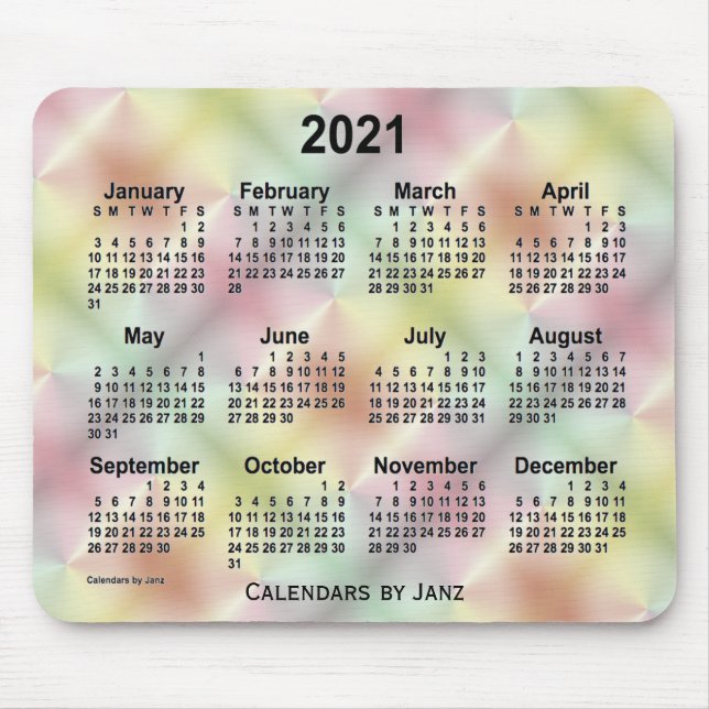 Tapis De Souris Calendrier de San Telmo Satin 2021 par Janz (Devant)