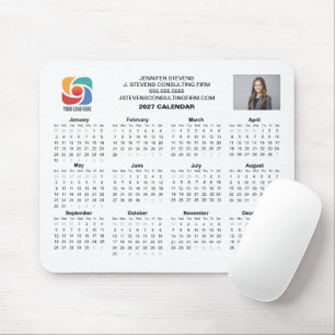 Tapis De Souris Calendrier d'entreprise Logo personnalisé 2027