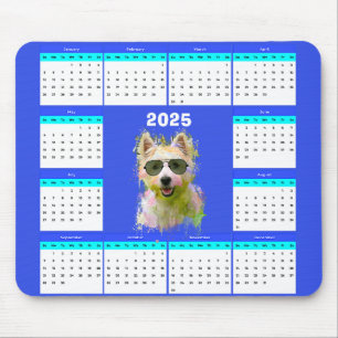 Tapis De Souris Calendrier des chiens de chien mignonnes personnal