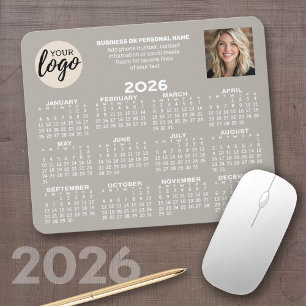 Tapis De Souris Calendrier - logo, photo, contact professionnel - 