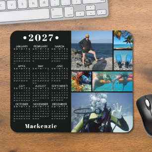 Tapis De Souris Calendrier personnalisé 2023 6 Photo Couleur perso