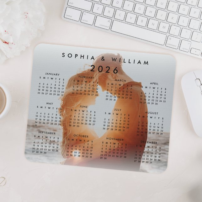 Tapis De Souris Calendrier personnalisé Photo de famille 2022 (Créateur téléchargé)