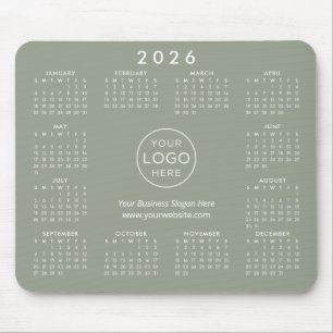 Tapis De Souris Calendrier Promo Entreprise Logo Personnalisé 2026