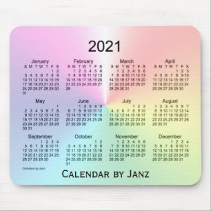 Tapis De Souris Calendrier Shimmer 2021 par Janz Mouse Pad