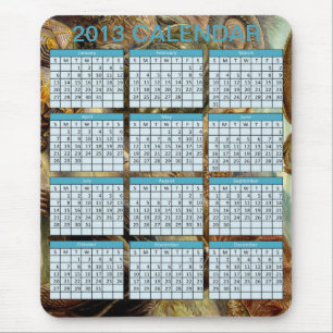 Tapis De Souris Calendrier sur un Mousepad