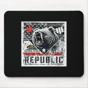 Tapis De Souris Cali Grizzly Grit - Graphic Tee Premium