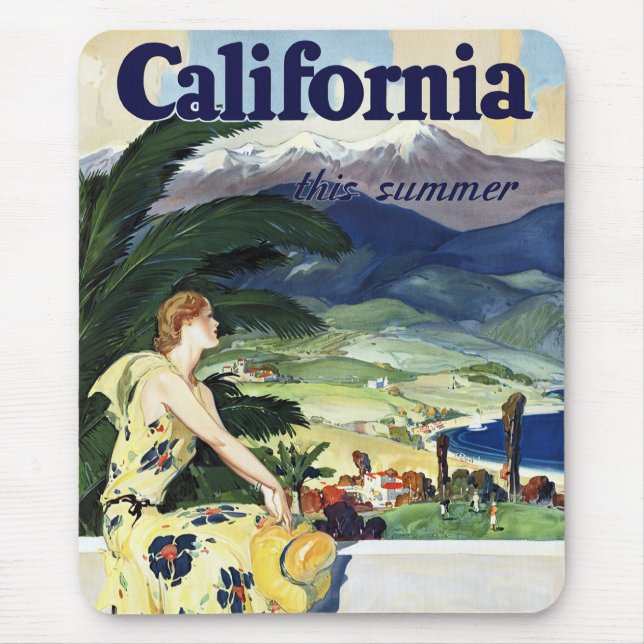 Tapis De Souris Californie cet été (Devant)