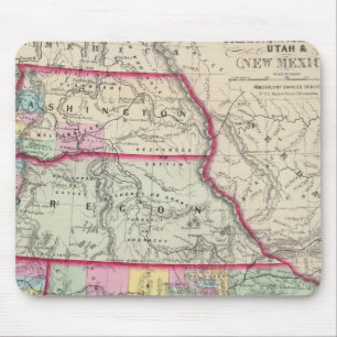 Tapis De Souris Californie, Oregon, Washington, Utah, Nouveau-Mexi