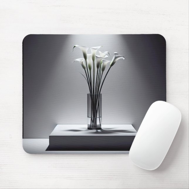 Tapis De Souris Calla Lilies dans les projecteurs (Avec souris)