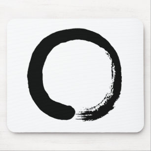 Tapis De Souris Calligraphie de zen de cercle d'Enso