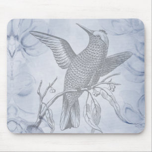Tapis De Souris Calligraphie décorative d'oiseau d'art