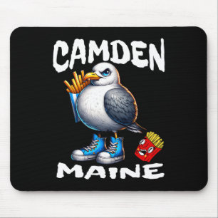 Tapis De Souris Camden Maine Drôle de Mouette Frites Souvenir