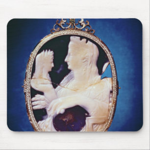 Tapis De Souris Camée de Sardonyx soutenant le profil de Livia