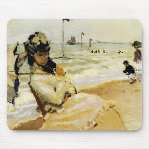 Tapis De Souris Camille sur la plage à Trouville
