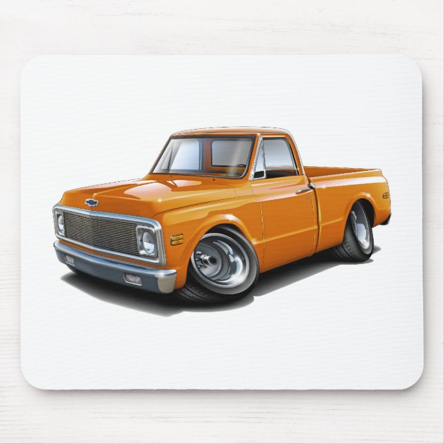 Tapis De Souris Camion 1970-72 d'orange de Chevy C10 (Devant)