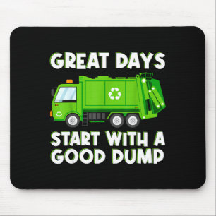 Tapis De Souris Camion à ordures cool Hommes Enfants Garçons T