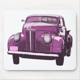 Tapis De Souris Camion antique rose