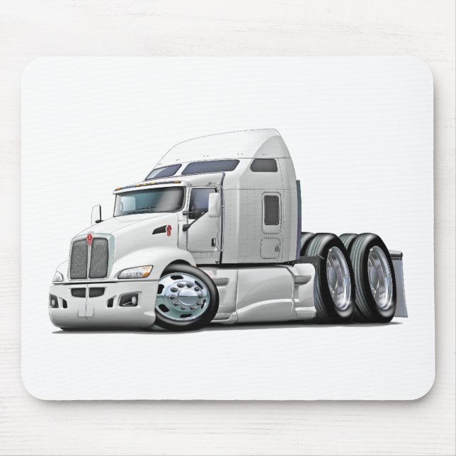 Tapis De Souris Camion de blanc de Kenworth 660 (Devant)