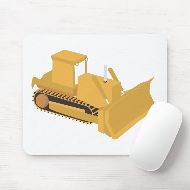 Tapis De Souris Camion de construction Bulldozer (Avec souris)