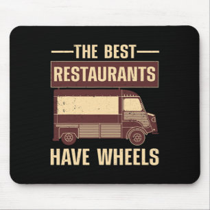 Tapis De Souris Camion de nourriture cool pour hommes femmes chef 