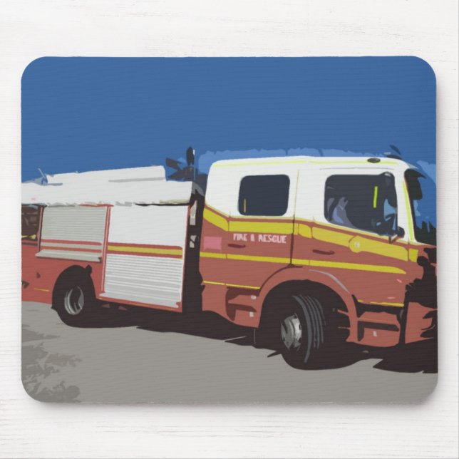 Tapis De Souris Camion de pompiers (Devant)