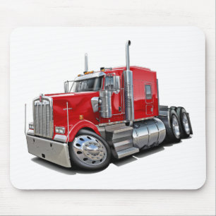 Tapis De Souris Camion de rouge de Kenworth w900