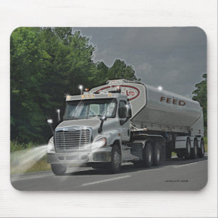 Tapis De Souris Camion gris de réservoir d'alimentation de bétail