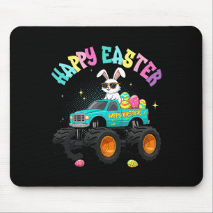 Tapis De Souris Camion Monster Bunny Mignonne Joyeux Pâques Pour E