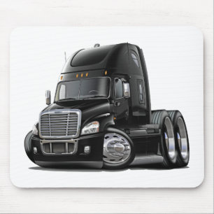 Tapis De Souris Camion noir de Freightliner Cascadia