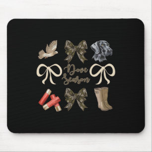 Tapis De Souris Camo Bow Coquette Douve Saison Chasse Dove Hunter
