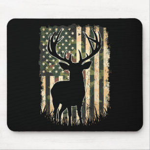 Tapis De Souris Camo US Drapeau Chasse aux Cerfs Chasse au Camofla