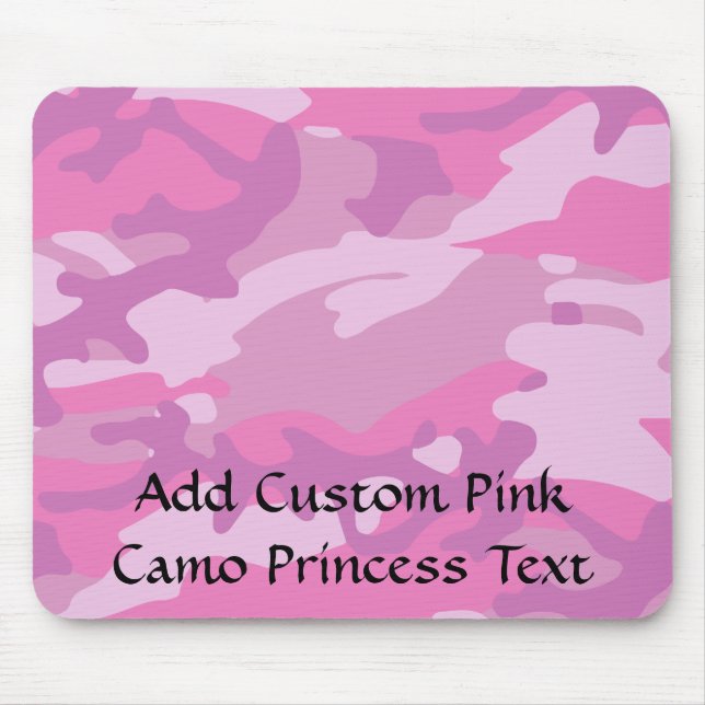 Tapis De Souris Camoflauge rose (Devant)
