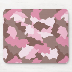 Tapis De Souris Camouflage de filles de Camo rose