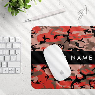 Tapis De Souris Camouflage rouge et Brown Votre nom Personnalisez