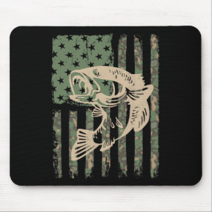 Tapis De Souris Camouflage Usa Drapeau Grosse Bouche B Pêche 1
