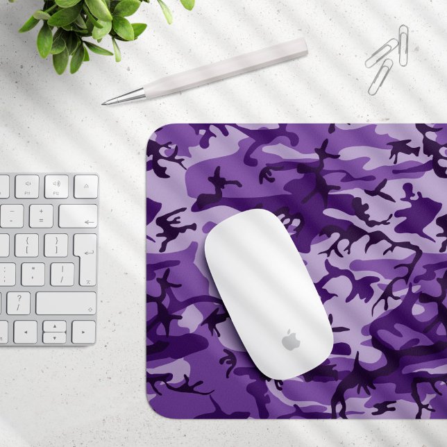 Tapis De Souris Camouflage violet, Armée (Créateur téléchargé)