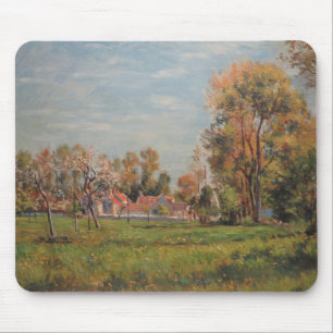 Tapis De Souris Campagne autour de Lagny, France (Paysage rural)